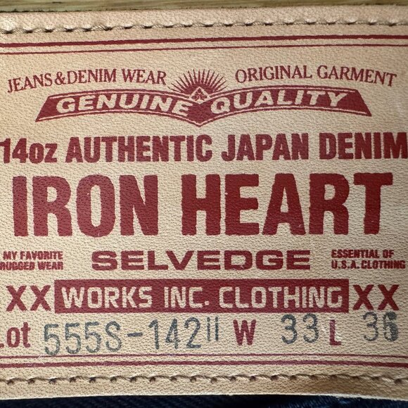 Iron Heart Men's Slim Fit Jeans - Deep Black - Picture 6 of 8